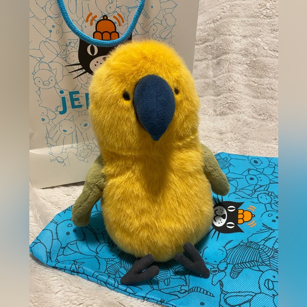 Jellycat Budgeby Parrot BNWT